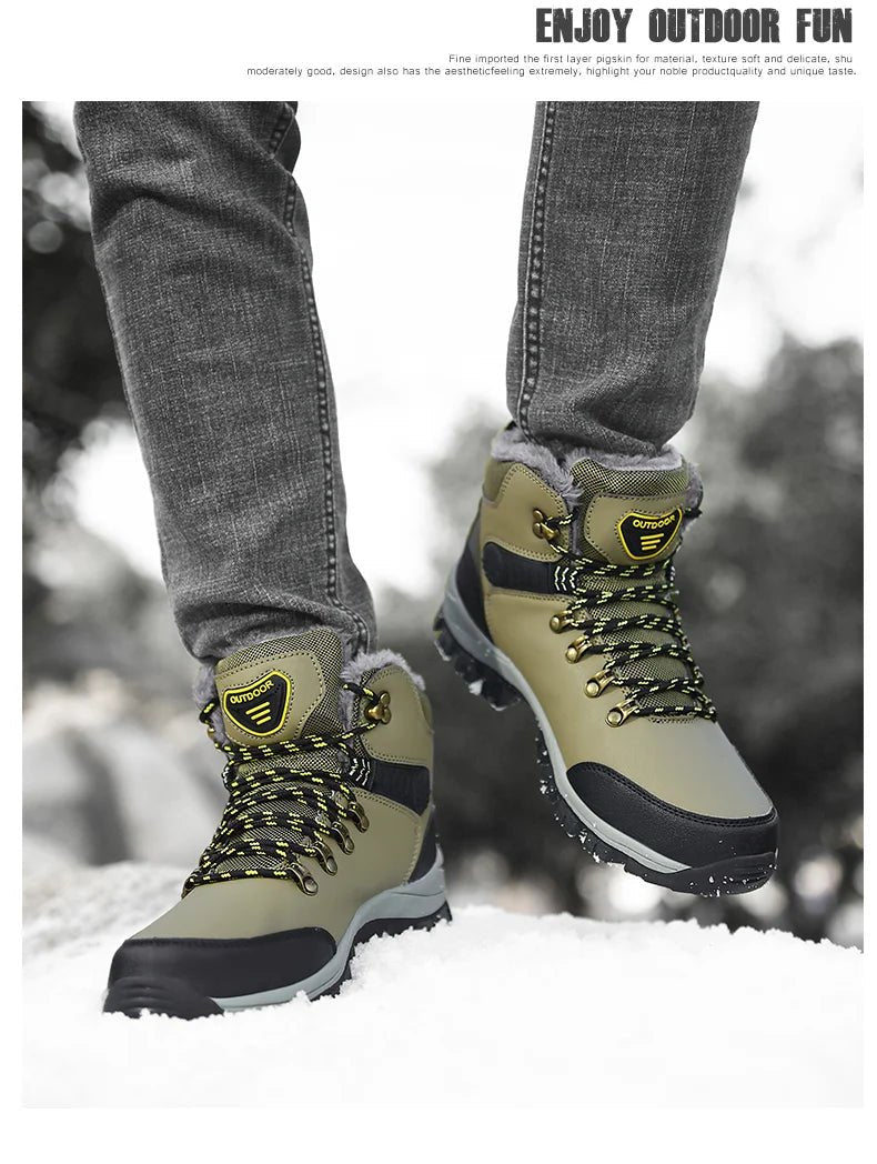 Men’s High Top Waterproof Snow Boots | Men's Snow Boots by Anwer Fancy | Worldwide Shipping