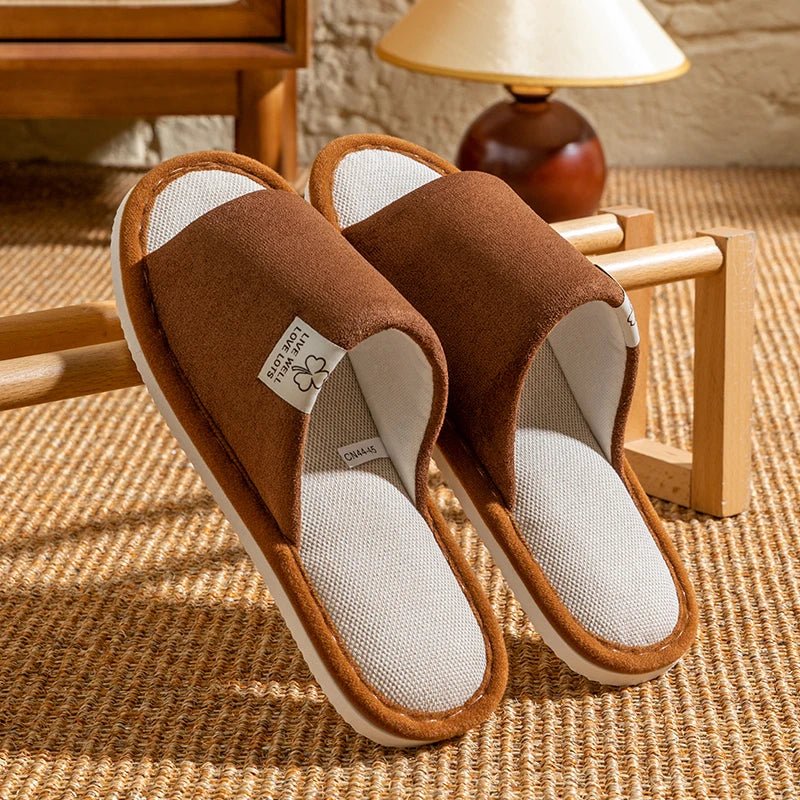 Men’s Linen Non - Slip Home Slippers | by Anwer Fancy | Worldwide Shipping