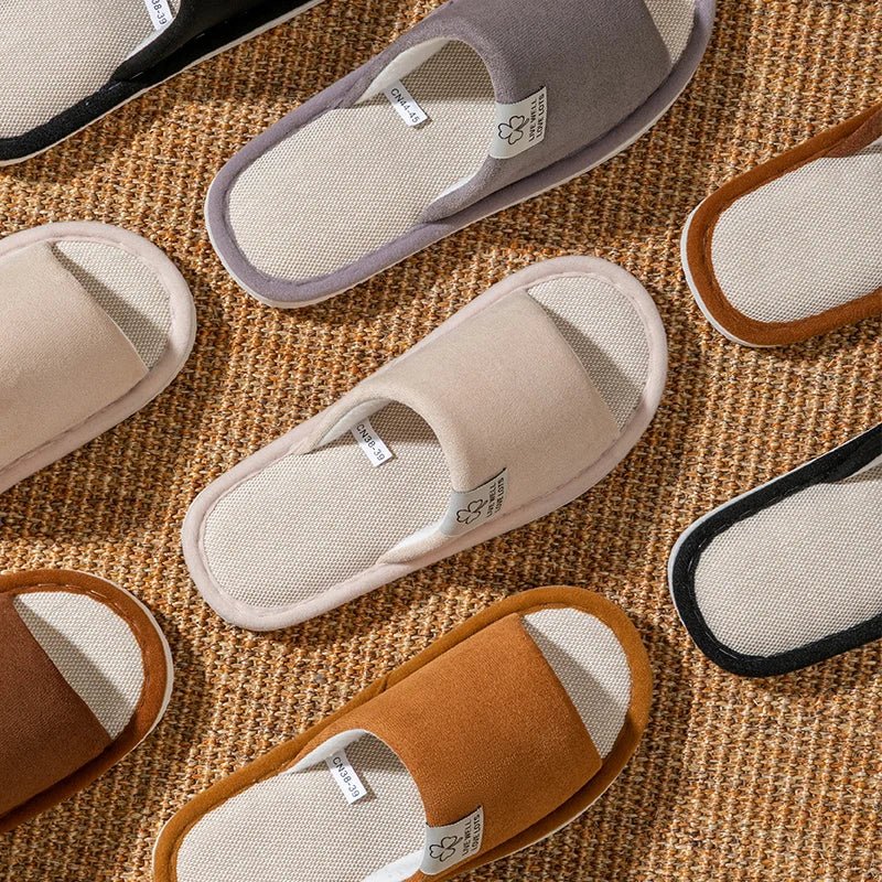 Men’s Linen Non - Slip Home Slippers | by Anwer Fancy | Worldwide Shipping