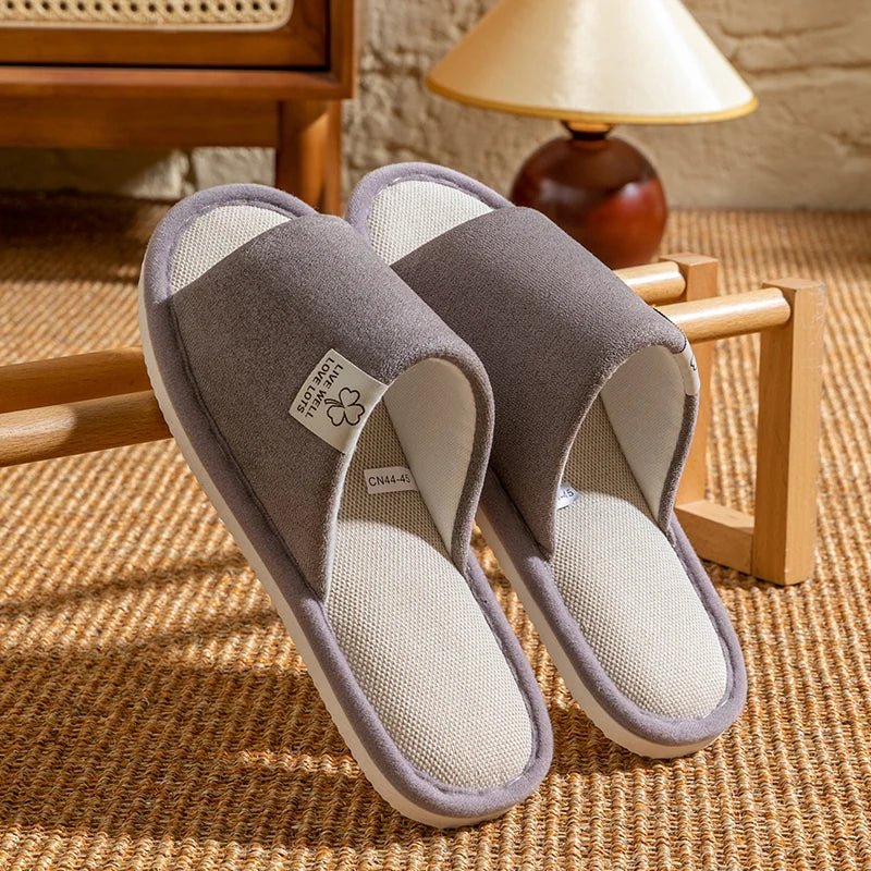 Men’s Linen Non - Slip Home Slippers | by Anwer Fancy | Worldwide Shipping