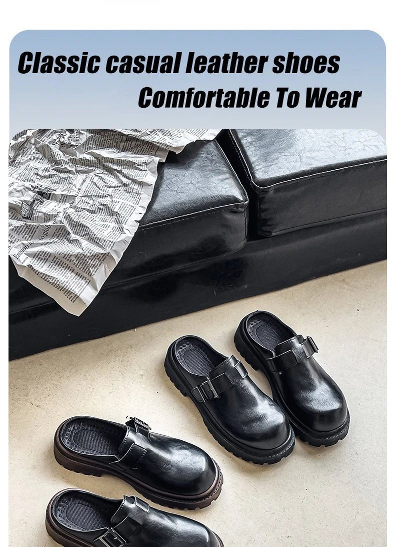 Men’s Outdoor Leather Mules | Men's Mules & Clogs by Anwer Fancy | Worldwide Shipping