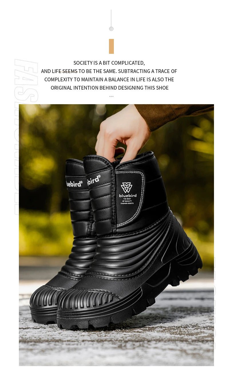Men’s Plush Warm Outdoor Work Boots | Men's Snow Boots by Anwer Fancy | Worldwide Shipping