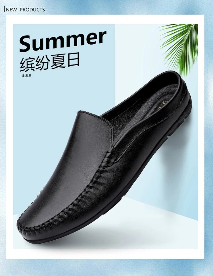 Men’s Summer Leather Mules | Men's Mules & Clogs by Anwer Fancy | Worldwide Shipping