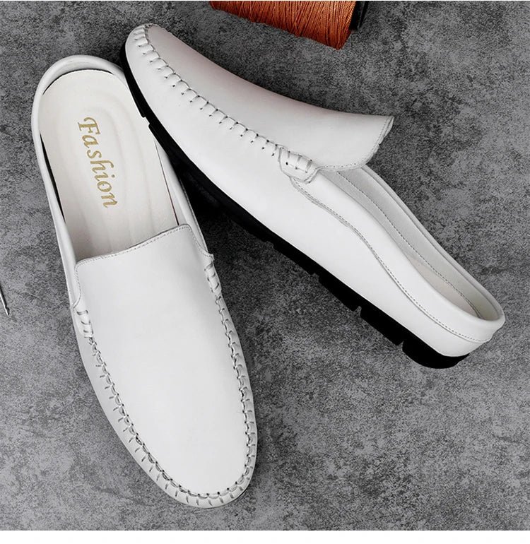 Men’s Summer Leather Mules | Men's Mules & Clogs by Anwer Fancy | Worldwide Shipping
