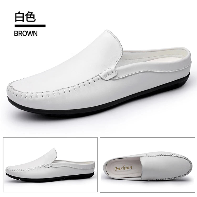 Men’s Summer Leather Mules | Men's Mules & Clogs by Anwer Fancy | Worldwide Shipping