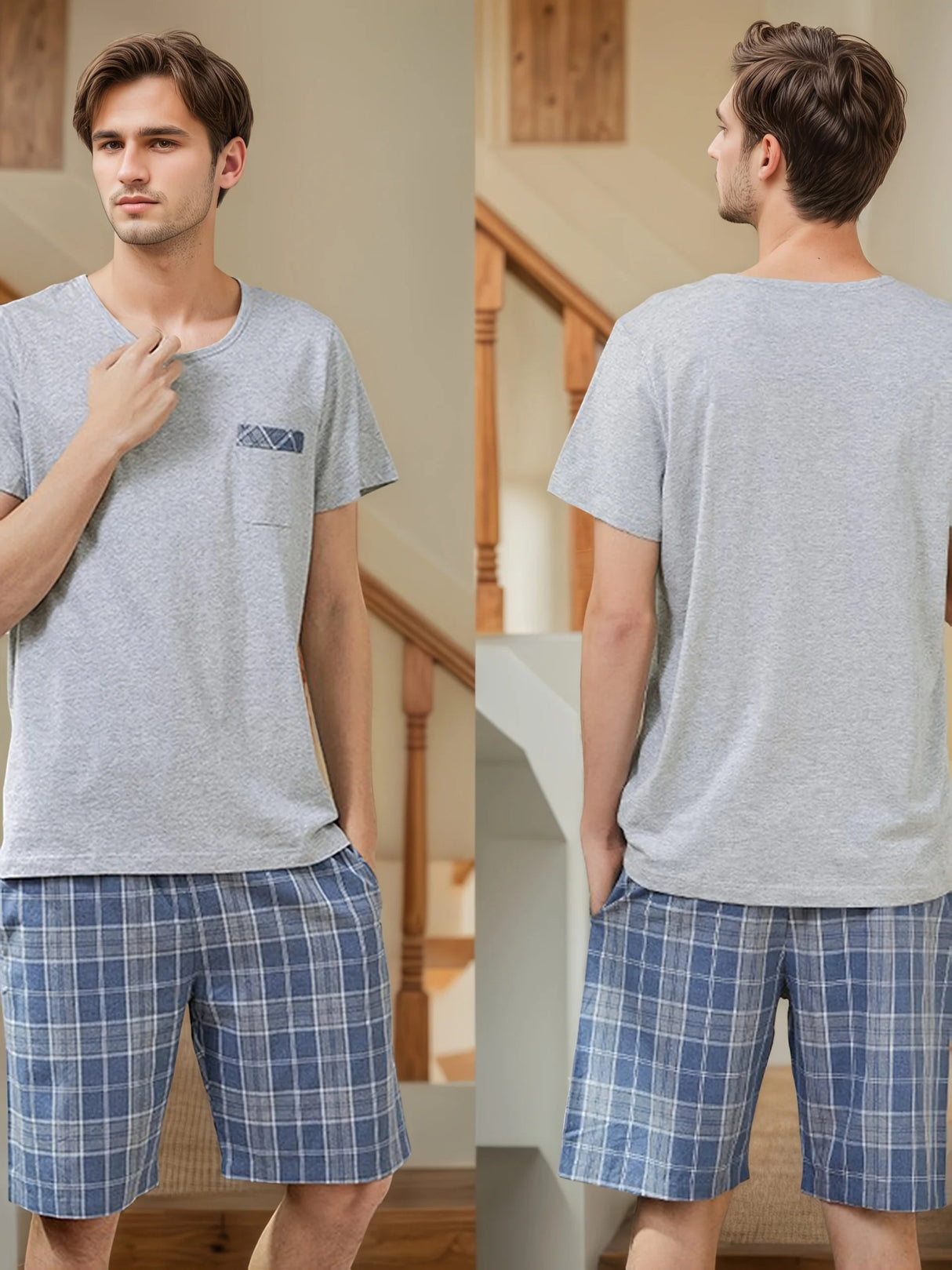 Men’s Summer Pajama Set | Men's Loungewear by Anwer Fancy | Worldwide Shipping