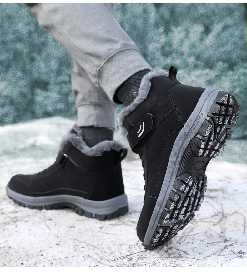 Men’s Warm Fur Platform Snow Boots | Men's Snow Boots by Anwer Fancy | Worldwide Shipping