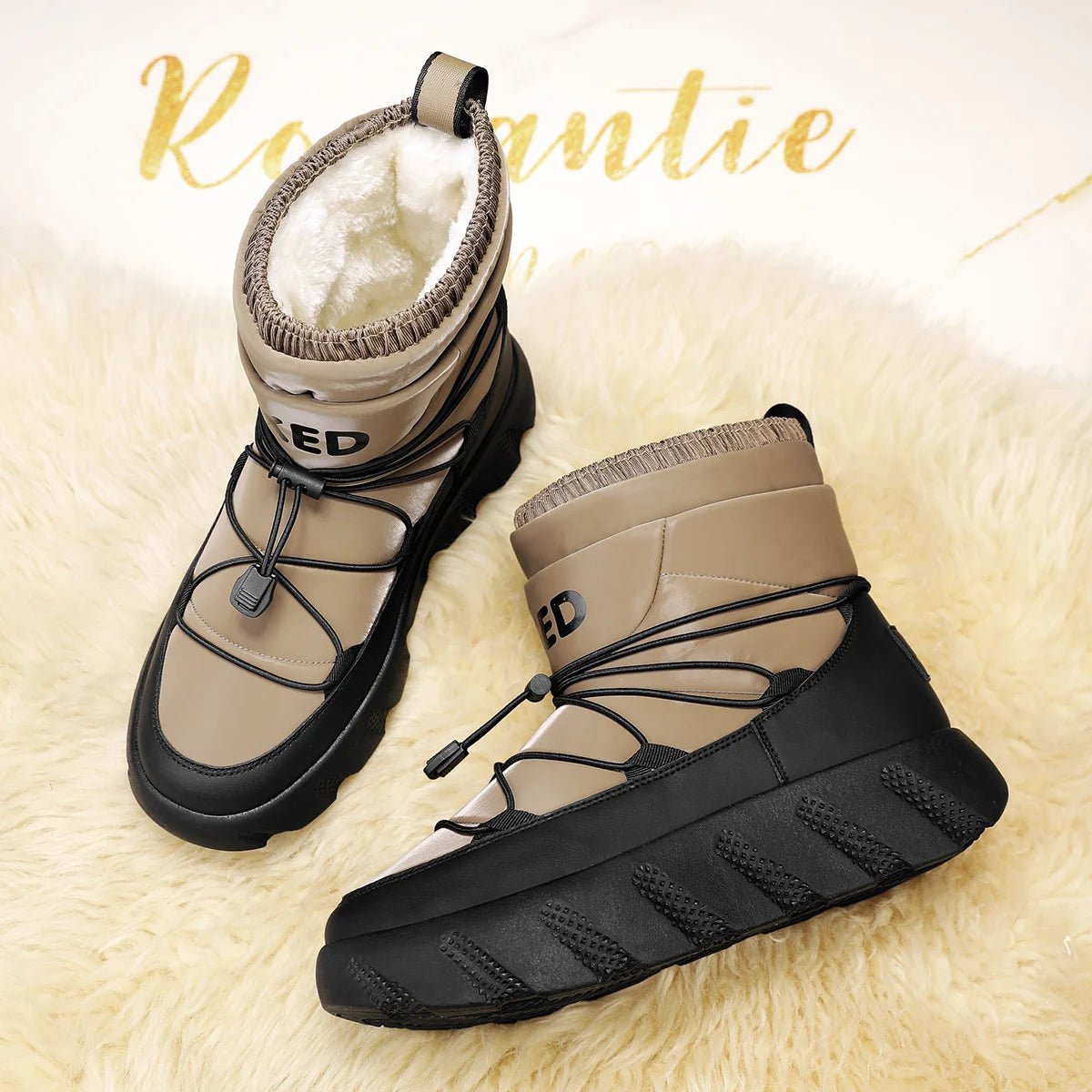 Men’s Waterproof Plush Winter Boots | Men's Snow Boots by Anwer Fancy | Worldwide Shipping