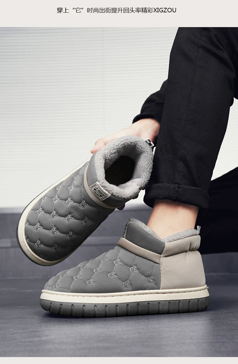 Men’s Waterproof Plush Winter Snow Boots | Men's Snow Boots by Anwer Fancy | Worldwide Shipping