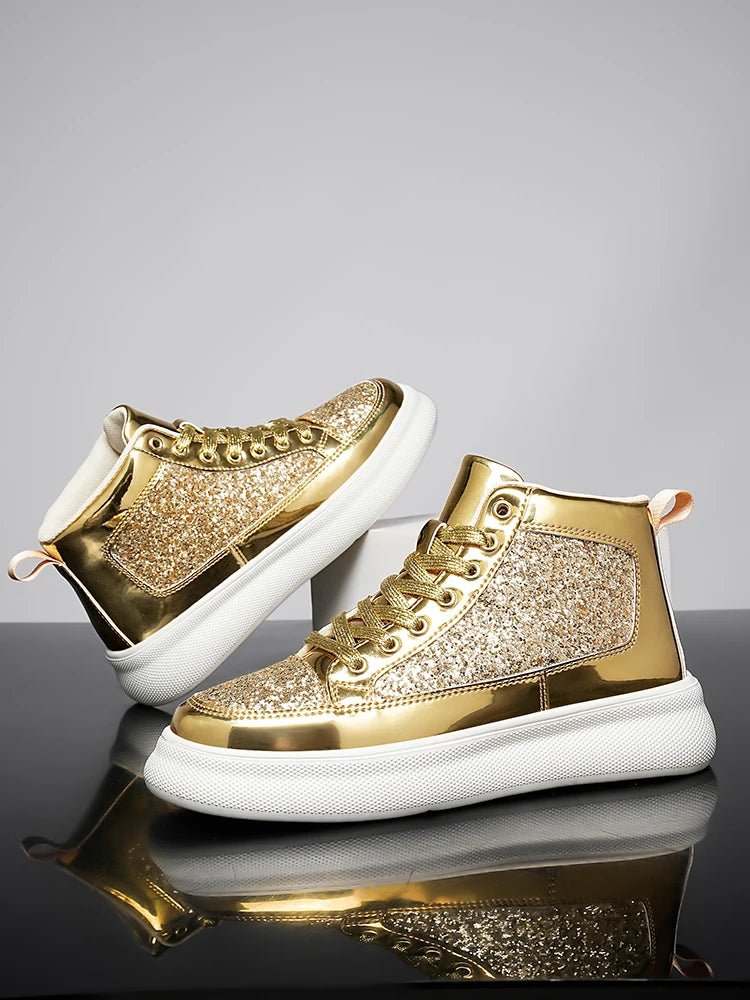 Pink Bling High Top Fashion Skate Shoes | by Anwer Fancy | Worldwide Shipping