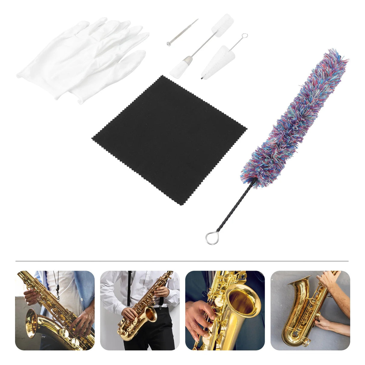 Saxophone Cleaning Brush Kit | by Anwer Fancy | Worldwide Shipping