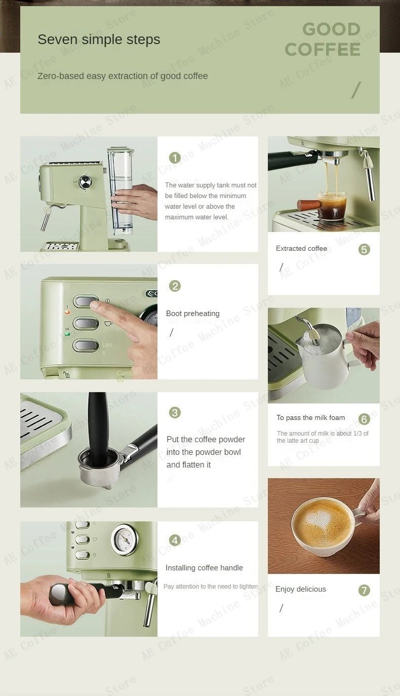 Semi - Automatic Espresso Machine | by Anwer Fancy | Worldwide Shipping