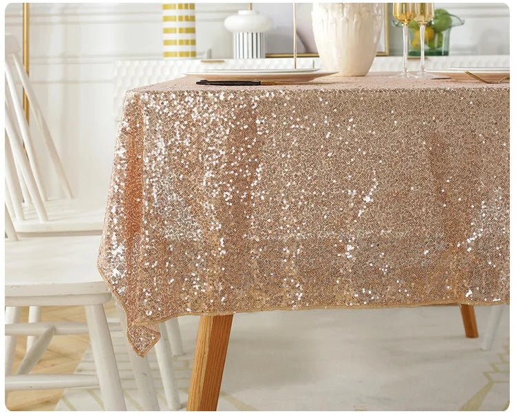 Sequin Rose Gold Tablecloth | by Anwer Fancy | Worldwide Shipping