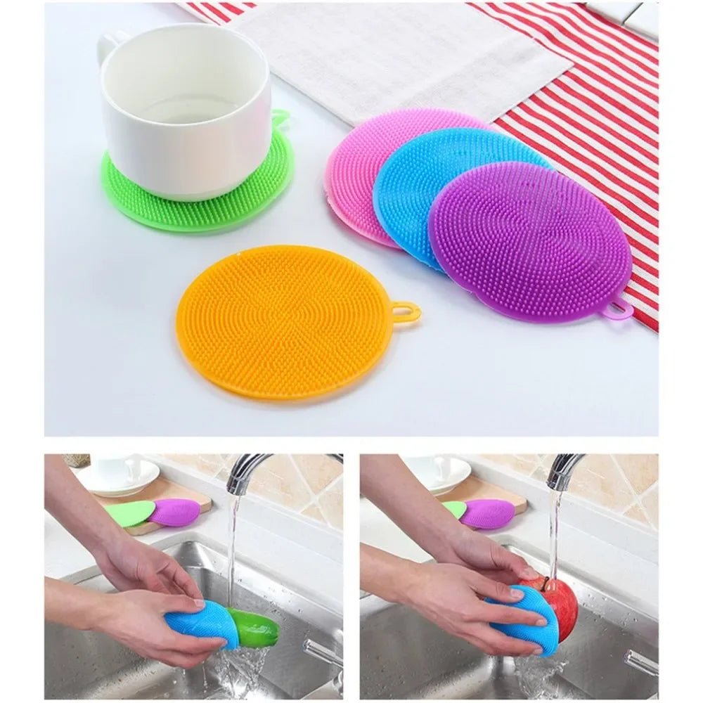 Silicone Scouring Pad Brush | by Anwer Fancy | Worldwide Shipping