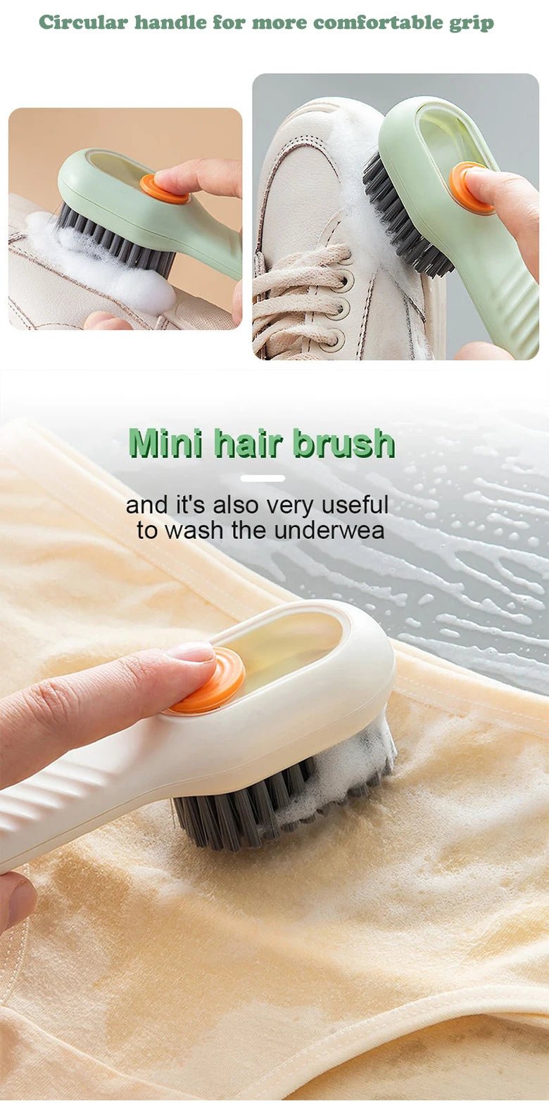 Soft Bristle Shoe Cleaning Brush | by Anwer Fancy | Worldwide Shipping