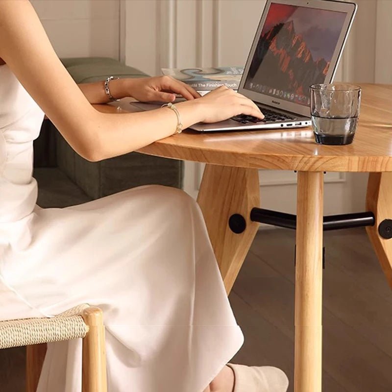 Solid Wood Round Dining Table | by Anwer Fancy | Worldwide Shipping