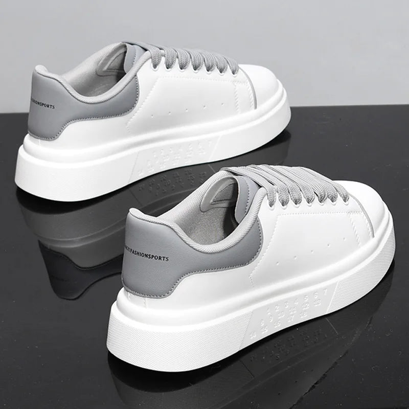 Unisex White Platform Skate Sneakers | by Anwer Fancy | Worldwide Shipping