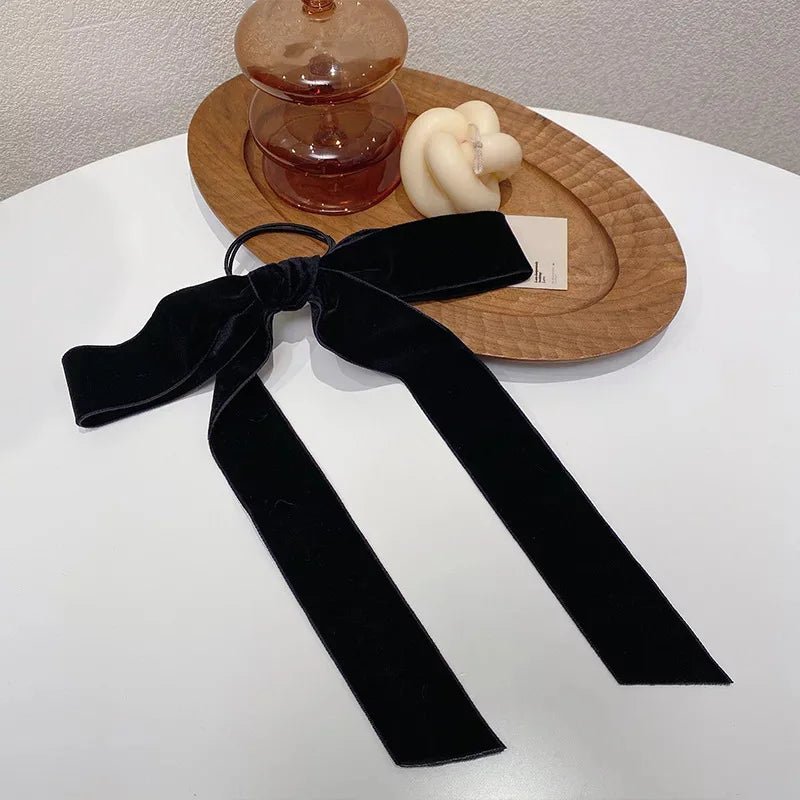 Velvet Bow Hair Scrunchie | by Anwer Fancy | Worldwide Shipping