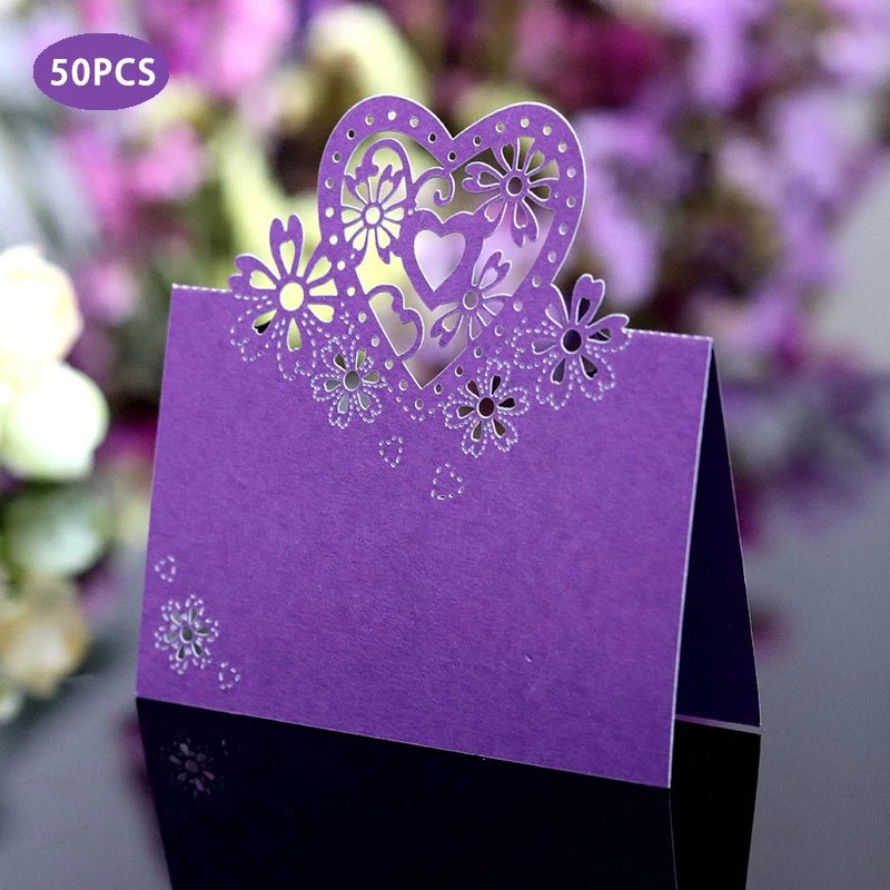 Wedding Place Cards 50pcs | by Anwer Fancy | Worldwide Shipping