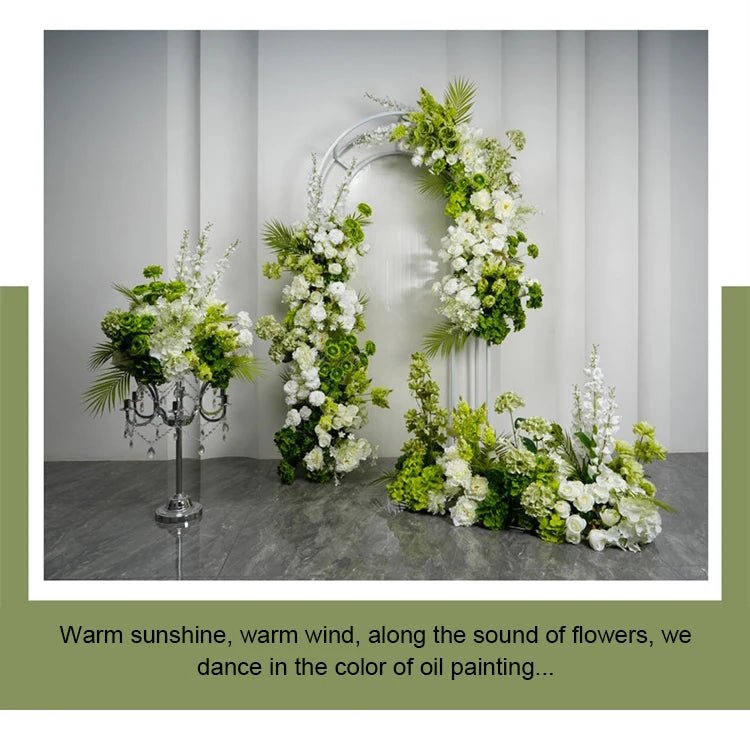 White Green Floral Arrangement Decor | by Anwer Fancy | Worldwide Shipping