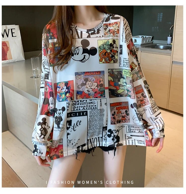 Women’s Casual Cartoon T-Shirt | by Anwer Fancy | Worldwide Shipping