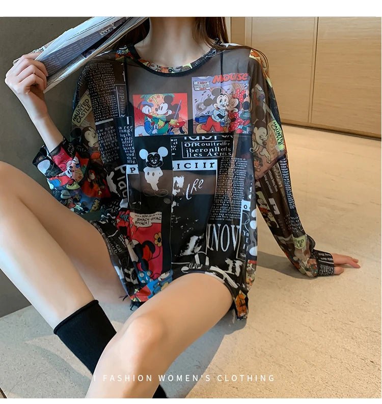 Women’s Casual Cartoon T-Shirt | by Anwer Fancy | Worldwide Shipping