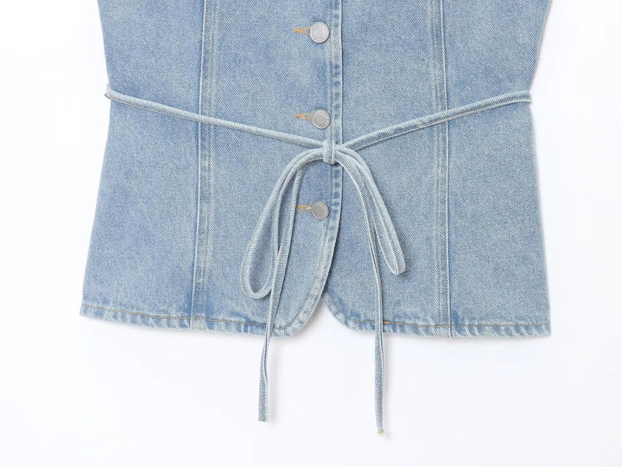 Women’s Retro Denim Suit Set | by Anwer Fancy | Worldwide Shipping