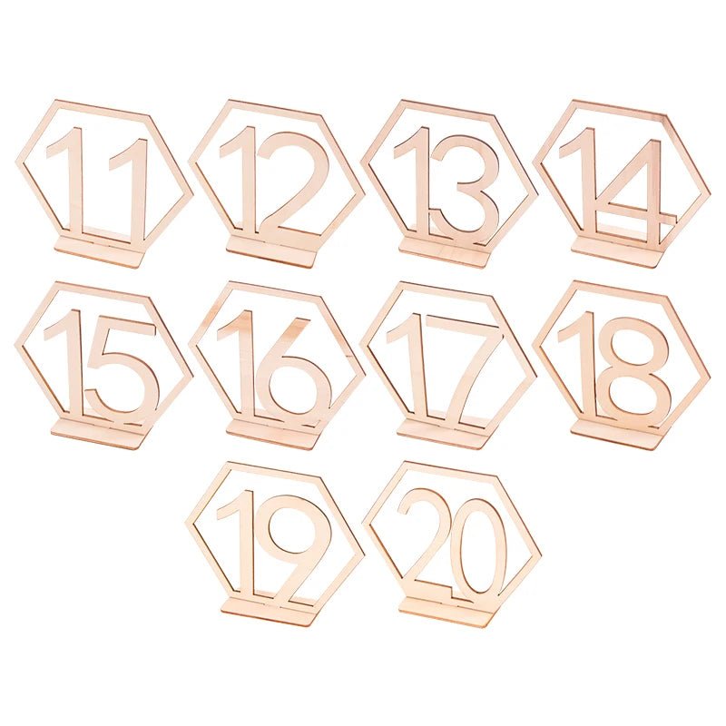 Wooden Wedding Table Numbers | by Anwer Fancy | Worldwide Shipping