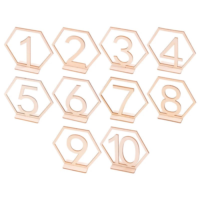 Wooden Wedding Table Numbers | by Anwer Fancy | Worldwide Shipping