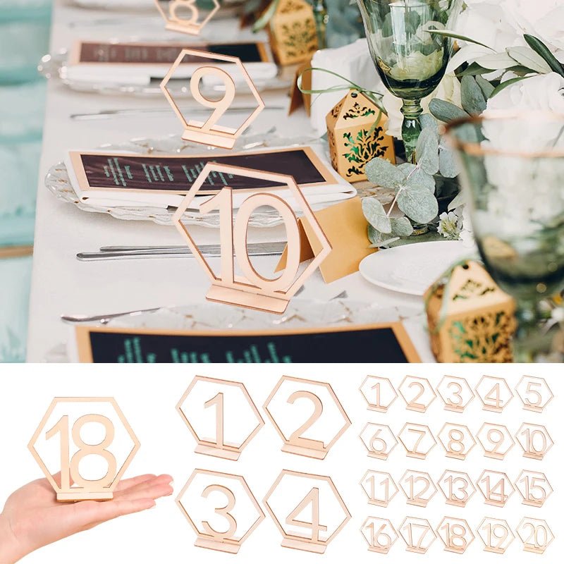 Wooden Wedding Table Numbers | by Anwer Fancy | Worldwide Shipping