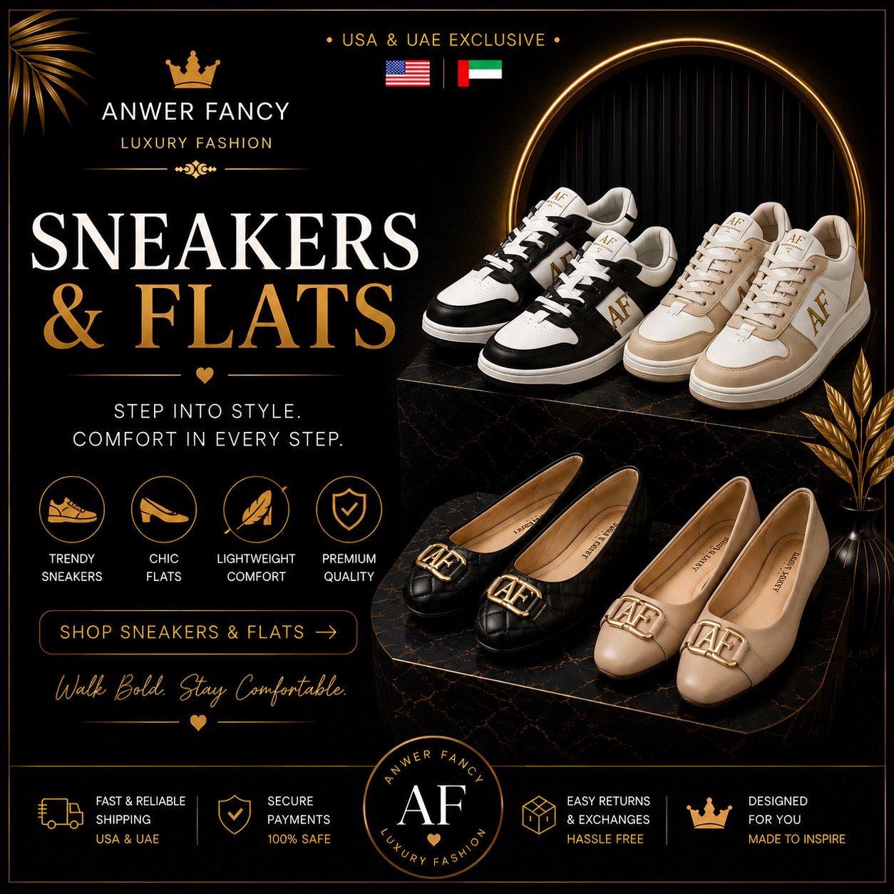 Sneakers & Flats