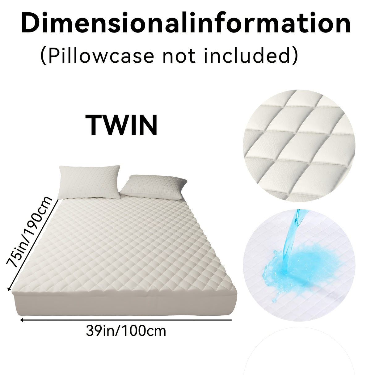 Luxury Waterproof Quilted Mattress Protector