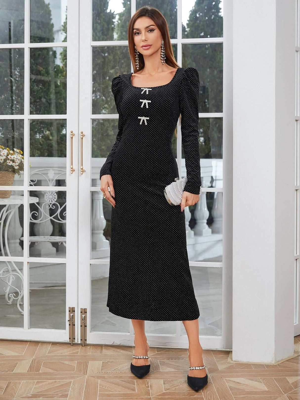 Sexy Velvet Bodycon Dress – Elegant Night Out Style