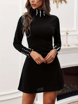 Women's Dresses Solid Crew Neck