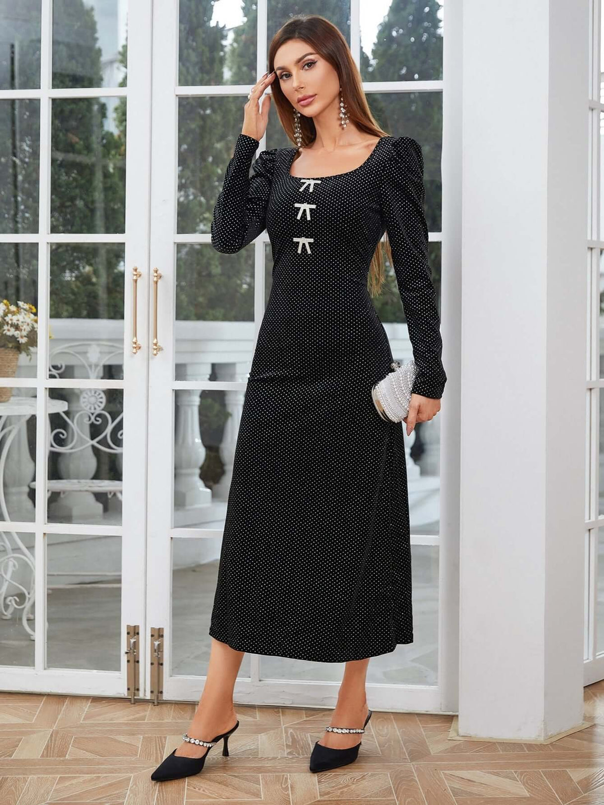 Sexy Velvet Bodycon Dress – Elegant Night Out Style