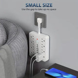 14-in-1 Power Strip with Surge Protection and One-Touch Control Switch