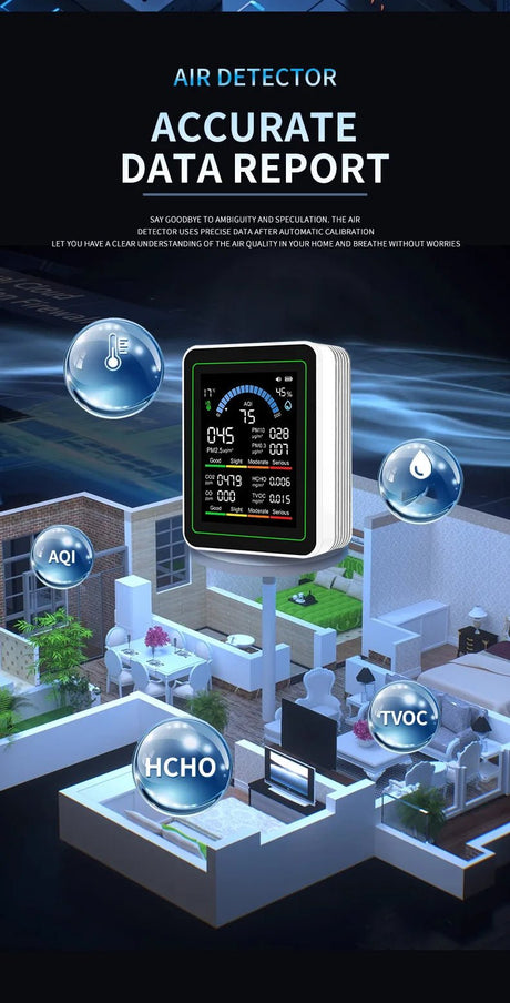 10 - in - 1 Air Quality Detector | by Anwer Fancy | Worldwide Shipping