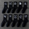 10 Pairs Men’s Ghost Graffiti Sports Socks | Men's Socks & Hosiery by Anwer Fancy | Worldwide Shipping