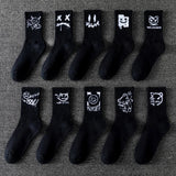 10 Pairs Men’s Ghost Graffiti Sports Socks | Men's Socks & Hosiery by Anwer Fancy | Worldwide Shipping