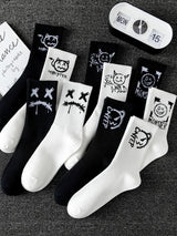 10 Pairs Men’s Ghost Graffiti Sports Socks | Men's Socks & Hosiery by Anwer Fancy | Worldwide Shipping