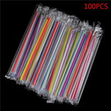 100pcs Clear Disposable PP Straws | by Anwer Fancy | Worldwide Shipping
