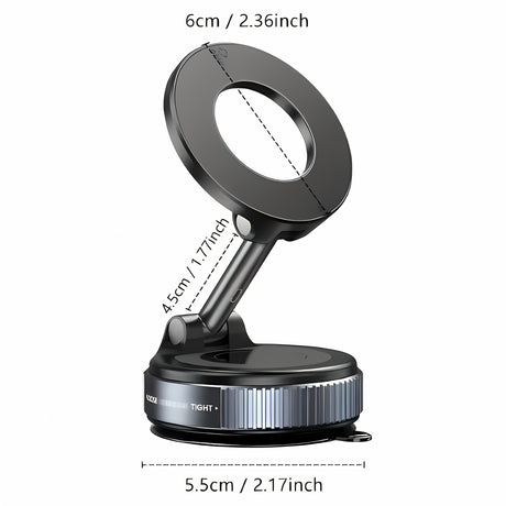 360° rotating magnetic phone holder, portable and foldable design, perfect for hands-free use.