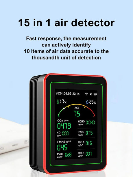 15 - in - 1 Smart Air Quality Monitor | by Anwer Fancy | Worldwide Shipping