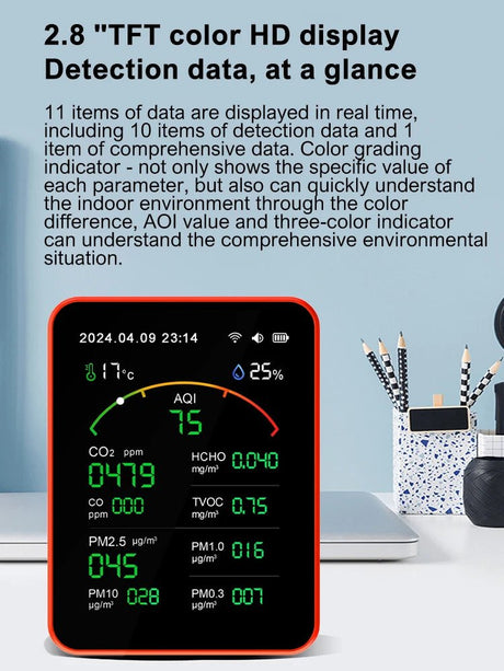 15 - in - 1 Smart Air Quality Monitor | by Anwer Fancy | Worldwide Shipping