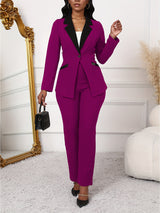ColorMode™ – Color Block Blazer Set (Smart & Stylish, Everyday Power Look)