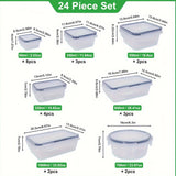 48pcs Food Storage Container Set