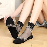 5 Pairs of Warm Leg Warmers for Women with Floral See