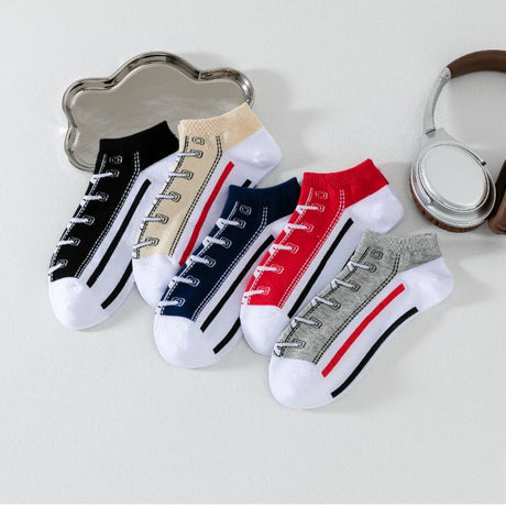 5 Pairs Men’s Breathable Sports Socks | Men's Socks & Hosiery by Anwer Fancy | Worldwide Shipping