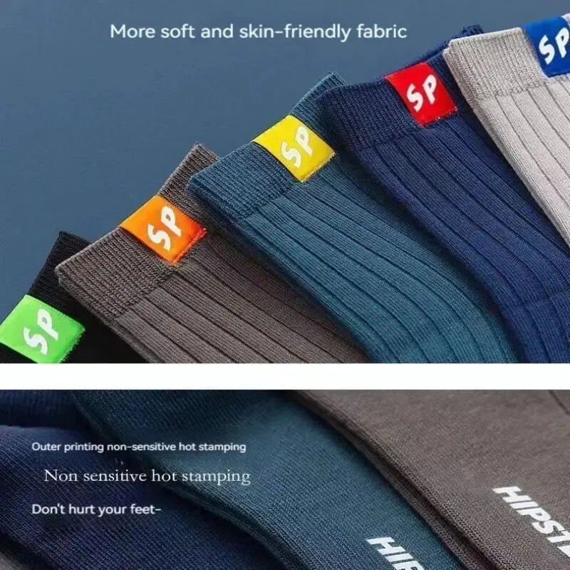 5 Pairs Men’s Mid - Calf Warm Sports Socks | Men's Socks & Hosiery by Anwer Fancy | Worldwide Shipping