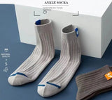 5 Pairs Men’s Mid - Calf Warm Sports Socks | Men's Socks & Hosiery by Anwer Fancy | Worldwide Shipping